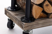 Kaminholzständer Forks 30x60x150 schwarz