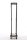 Kaminholzständer Forks 30x60x150 schwarz