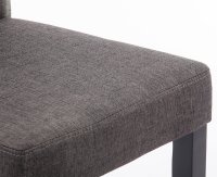 2er Set Esszimmerstuhl Ina Stoff schwarz dunkelgrau