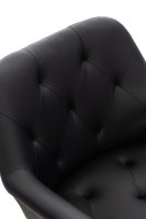 Esszimmerstuhl Langford Kunstleder schwarz