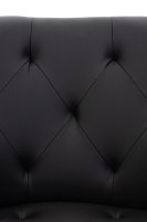 Esszimmerstuhl Langford Kunstleder schwarz
