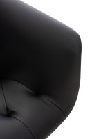 Esszimmerstuhl Langford Kunstleder schwarz